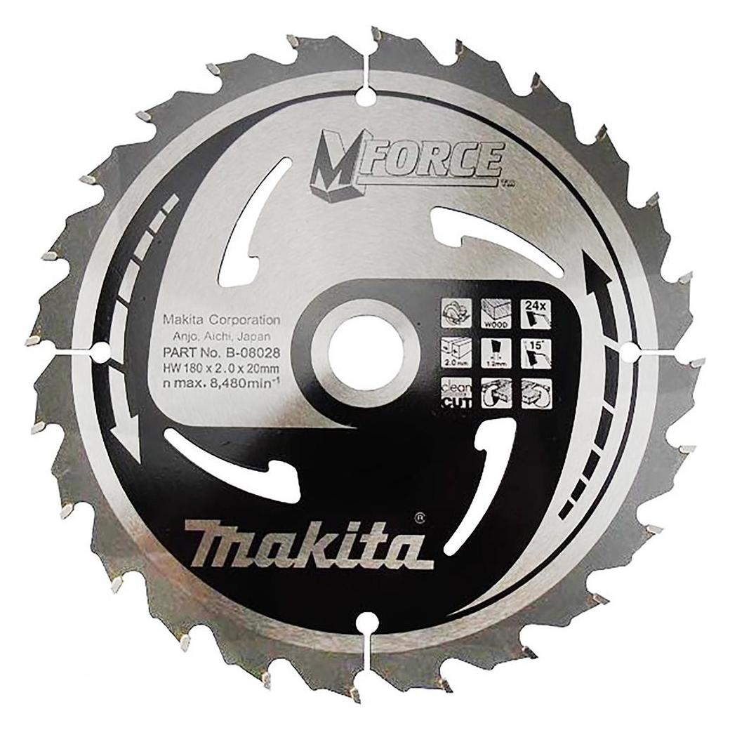 Makita PIŁA TARCZOWA 180x20mm 24-ZĘBY MFORCE (B-08028)
