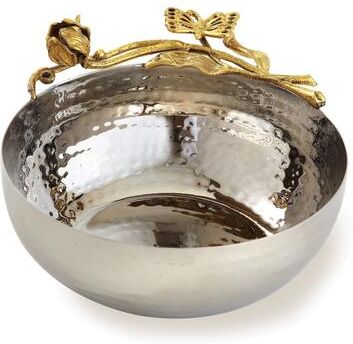"Jiallo Gold Butterfly Bowl 6"" diameter"