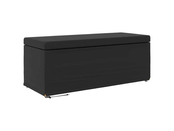KGHFDVB Hocker 101 x 41 x 40 cm aus Kunstleder und Engineering Holz Schwarz Kunstleder und Engineering Holz, rückenlose Sitzfläche mit Kissen, 110 kg Belastbarkeit, für Küche und Esszimmer, kompakt