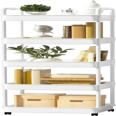 No "5-Tier Rolling Cart - 16""D x 11.4""W x 53""H"