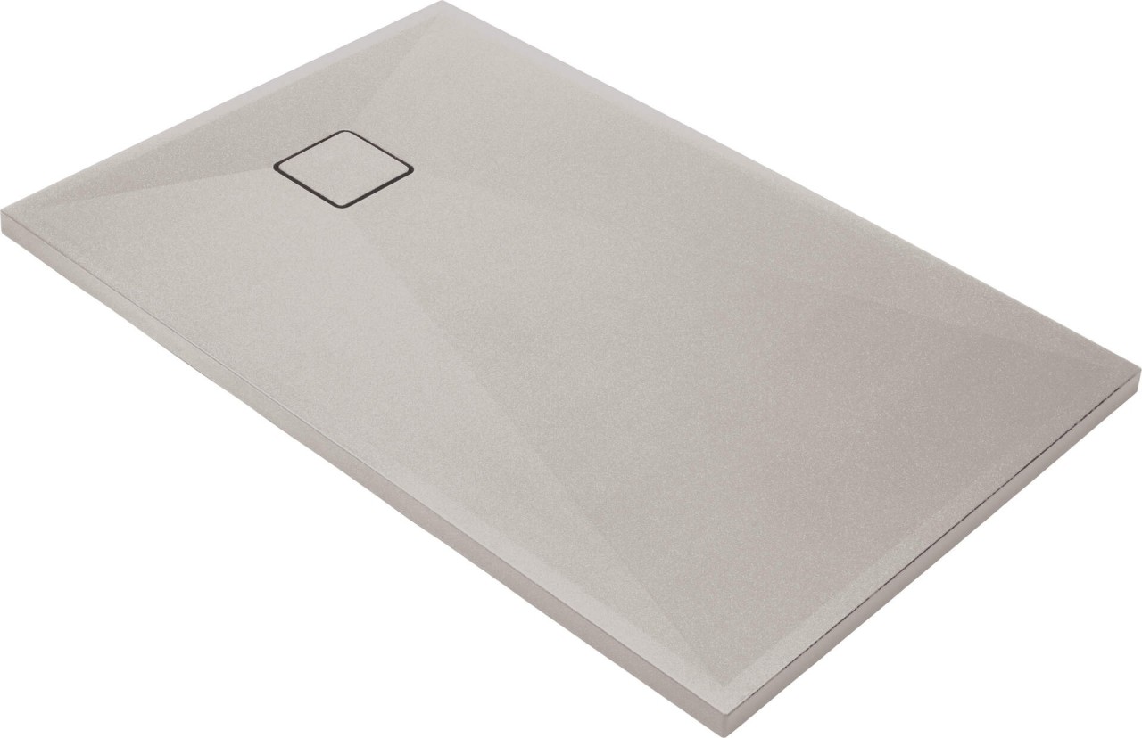Neuesbad Rechteckige Duschwanne Beige Granit 100x70 cm NB1DEKQR575B1