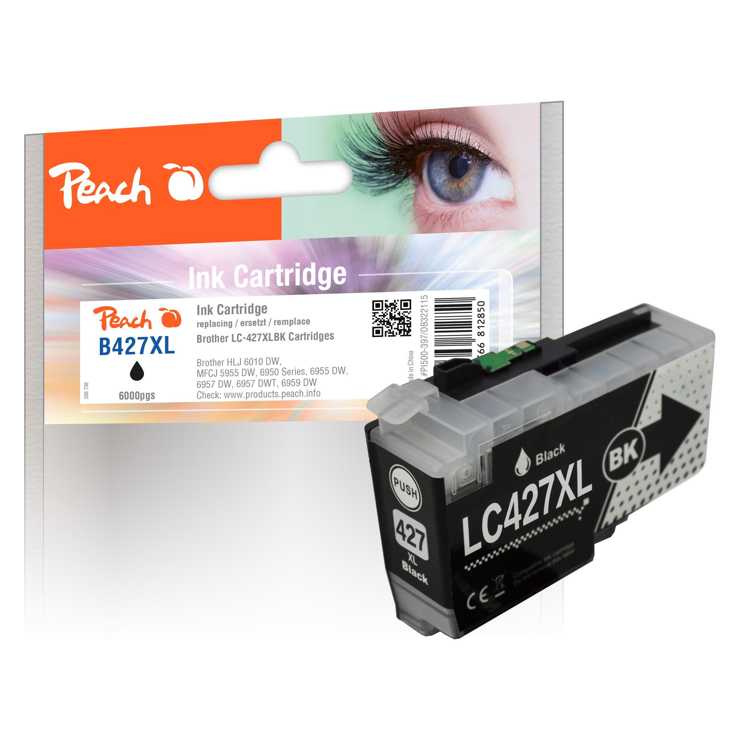 Peach Brother Patrone LC-427XL black kompatibel (BK) (PI500-397)