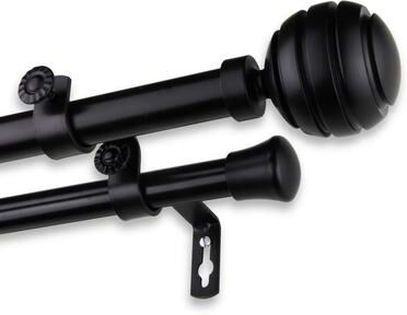 InStyleDesign Piper Adjustable Double Curtain Rod