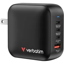 Verbatim Mini GaN Charger 100W Universal Schwarz AC Schnellladung Drinnen