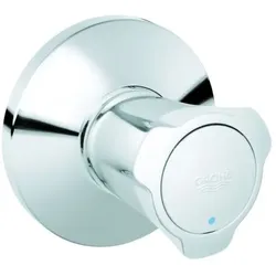 Grohe Costa Unterputz-Ventil-Oberbau 19854001 Markierung blau, mit Schubrosette, chrom