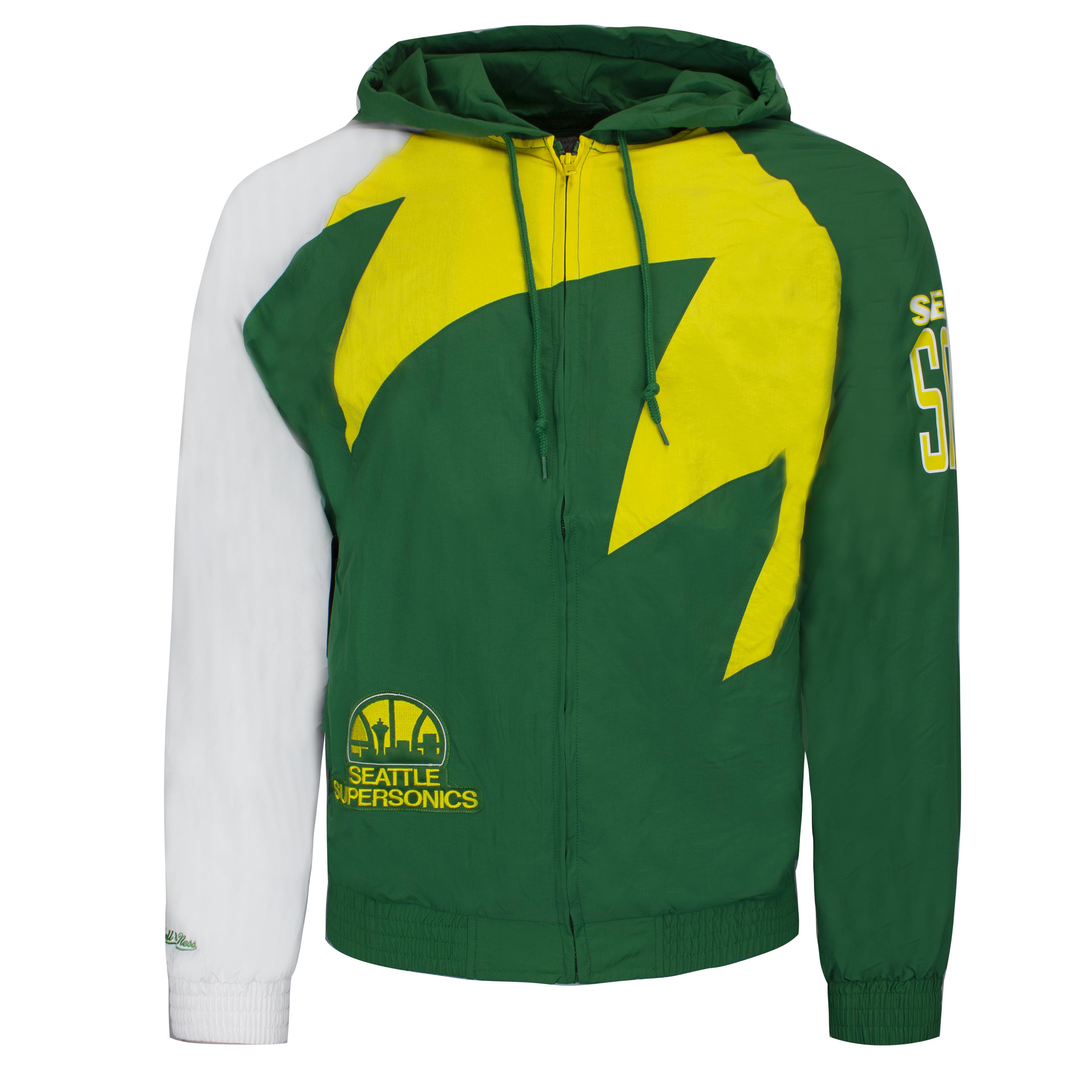 Mitchell & Ness haaientand Seattle Supersonic heren jas
