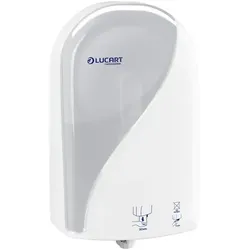 Toilettenpapierspender Lucart Identity Autocut 2.0 weiß automatischer Schnitt für Identity Jumbo Toilettenpapier