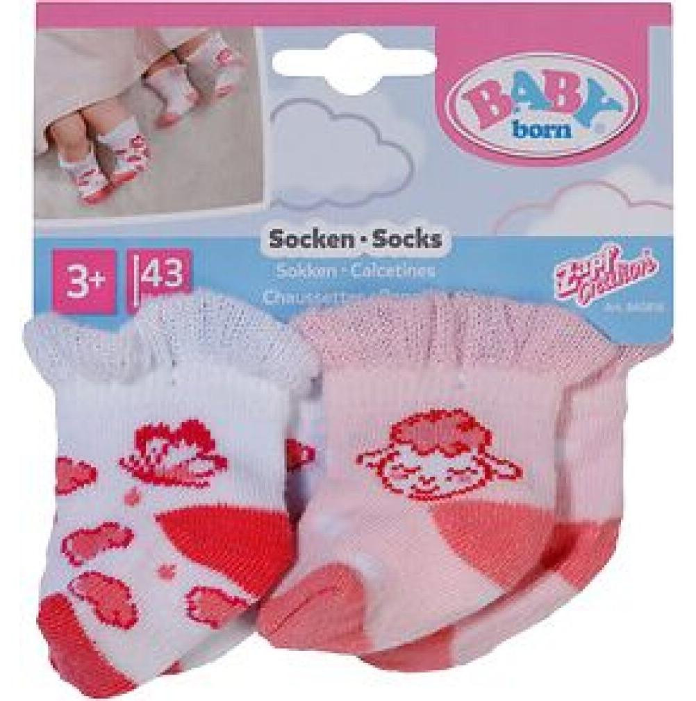 MGA BABY born sokken met lammetjes, 2 paar, 2 verschillende kleuren, 43 cm