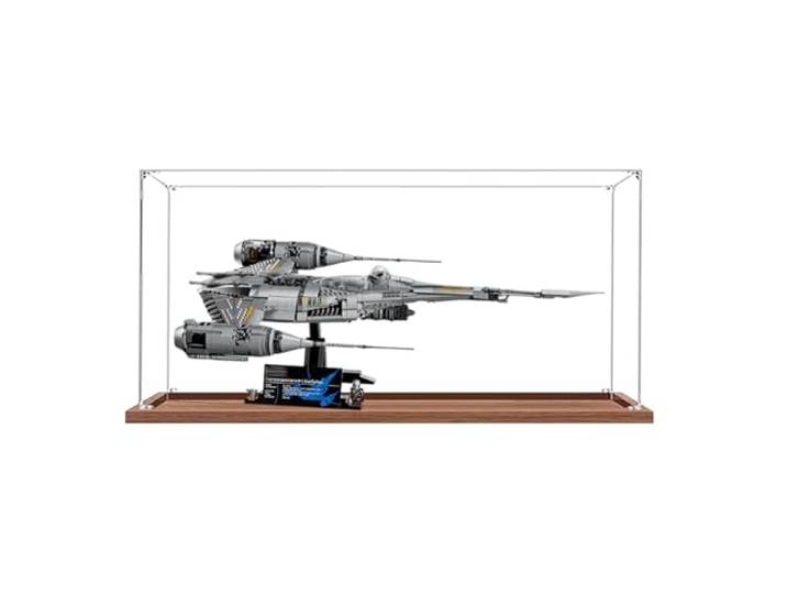 Acryl-Vitrine für Lego 75442 Starfighter Bauset, staubdichte transparente Box – nur Vitrine, Schaukasten kompatibel mit Lego 75442 (2 mm)