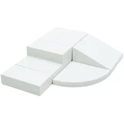 Iglu SET 6 Corner Climber - Weiss - Bunte Schaumstoff-Klettermodule/Bausteine für Kinder