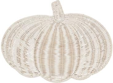 Saro Lifestyle Fall Harvest Rattan Pumpkin Placemat (Set of 4)