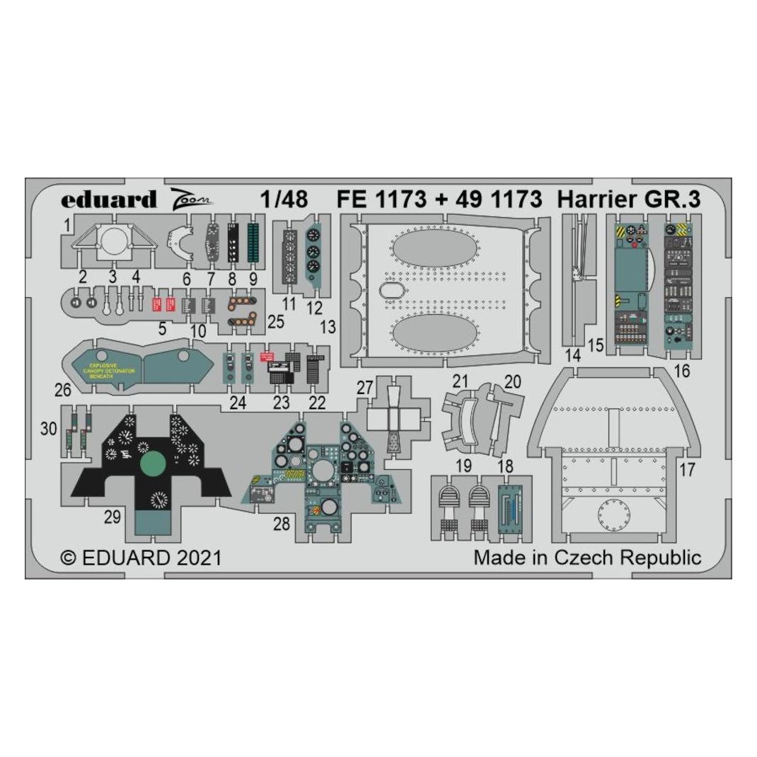 Eduard Harrier GR.3 1/48 for KINETIC (FE1173)