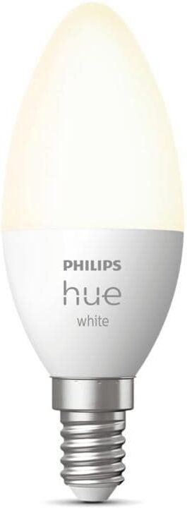 Philips HUE LED-Leuchtmittel "Hue W B39 E14 LED, Warmweiss, dimmbar", Energieeffizienz: E, weiss (weiß), Leuchtmittel, LED-Leuchtmittel weiß Einheitsgröße