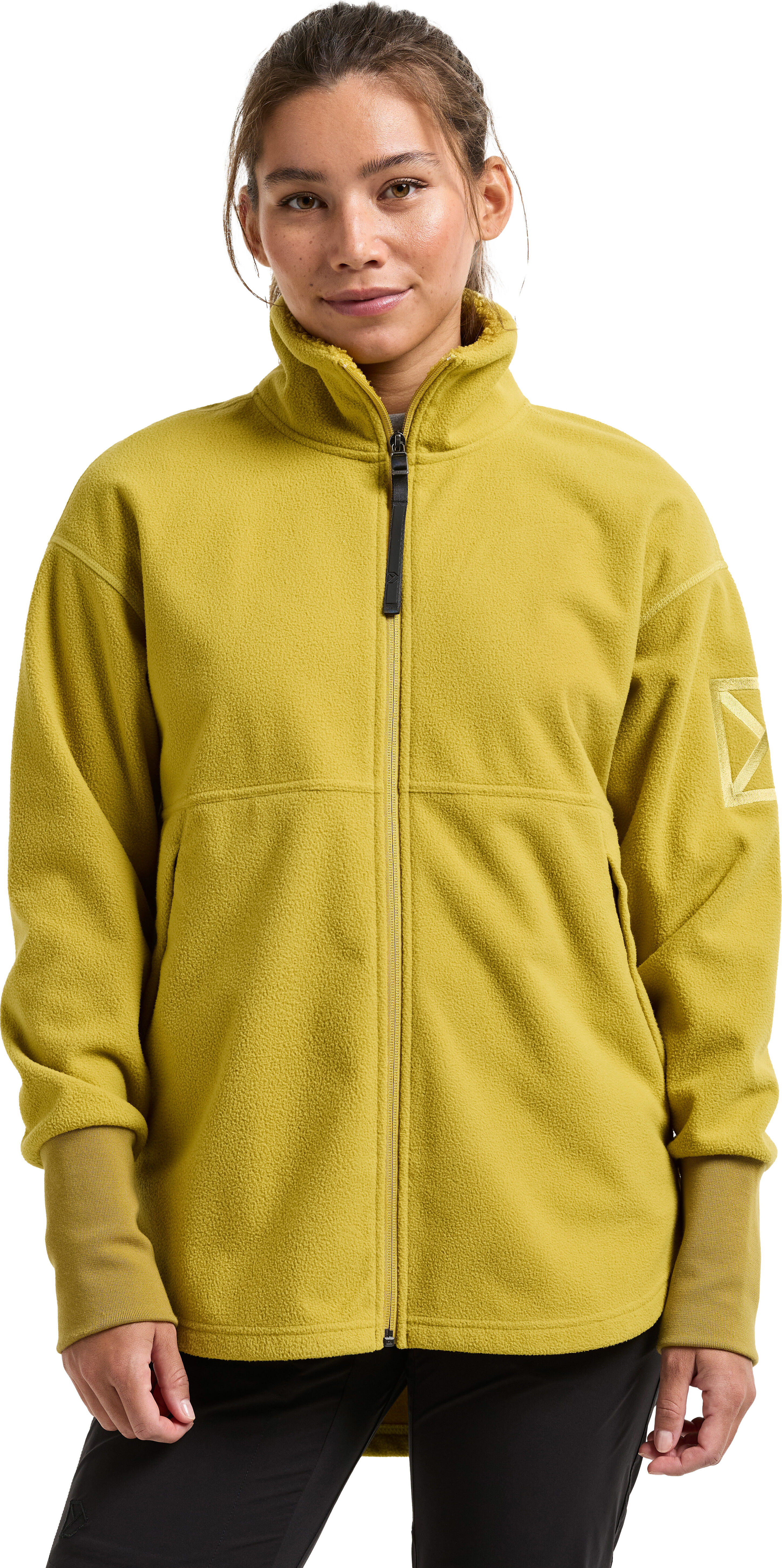 Didriksons Women's Ronja Full Zip Yellow Pollen 42