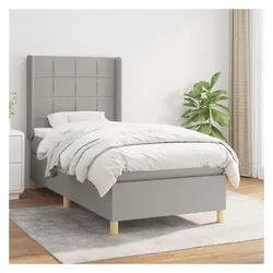 vidaXL, Boxspringbett, Wameno (Block mit Quadraten) (90 x 200 cm)