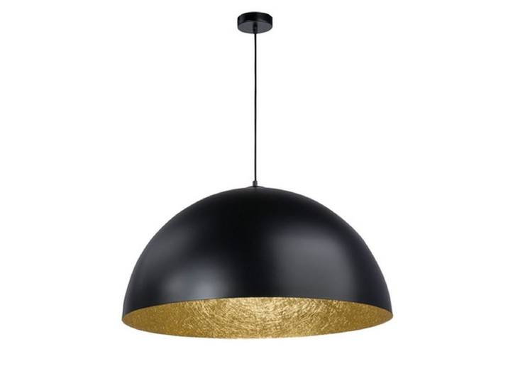 Lustre YSOLDE bicolore noir en acier
