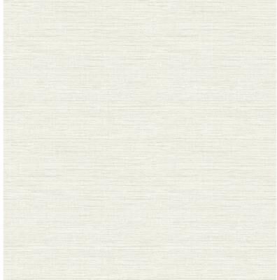 Chesapeake Agave Light Grey Faux Grasscloth Wallpaper