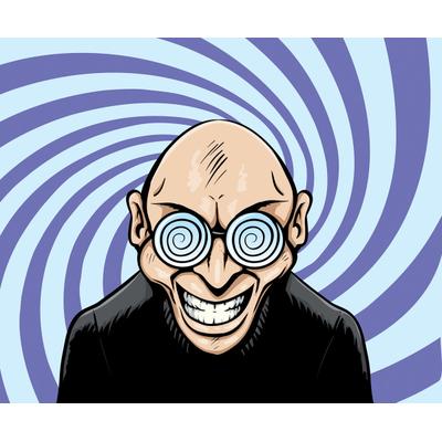Fototapete PAPERMOON "Hypno Googles Man", bunt, B:2m L:1,5m, Vlies, Tapeten