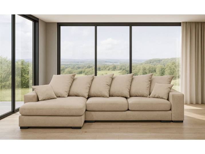 Kaiser Möbel Ecksofa Ecksofa Sofa L-form, Couch L-form Gabon Ottomane Links/Rechts