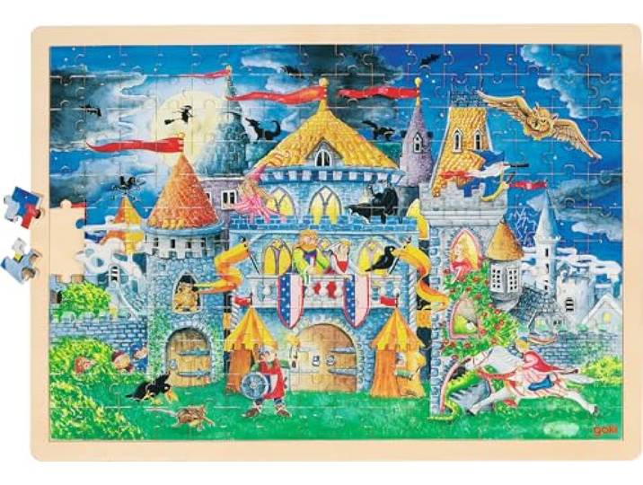 Goki 57949 Houten puzzel sprookjesuur 192-delig