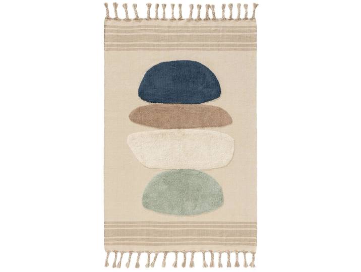 Tapis en coton bleu 160x230