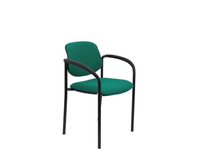Chaise confidentielle - PIQUERAS Y CRESPO - Modèle Villalgordo - Vert - Tissu - Accoudoirs