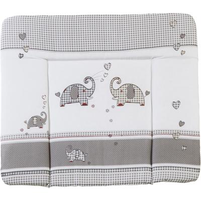 Wickelauflage ROBA "85 x 75 cm", grau (jumbotwins, grau), B:85cm L:75cm, Baumwolle, Polyester, Wickelauflagen, Wickelauflage