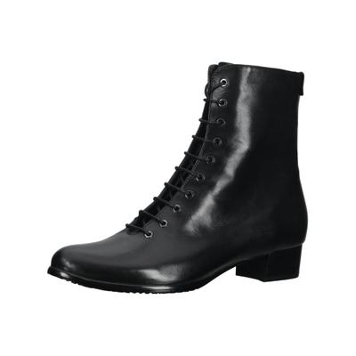 Schnürstiefelette EVERYBODY "Everybody Stiefelette Leder", Damen, Gr. 37,5, schwarz, Leder, Schuhe Schnürstiefelette