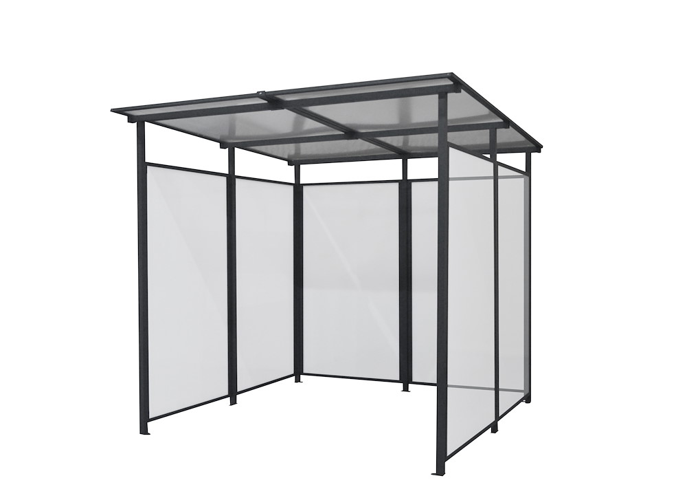 JUNGELMAR Multifunktionsunterstand 227x223x212cm, anthrazit 16937153