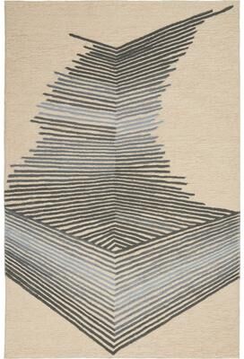 Nourison Symmetry Ivory/Grey Area Rug