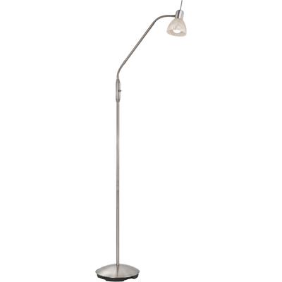 NOWA Stehlampe "DAYTONA", silber (nickel matt), Ø 23cm H: 150cm, 1 Stk., Leuchten, Stehlampe Wohnzimmer Schlafzimmer Flur Design-Leuchte, Stehlampe
