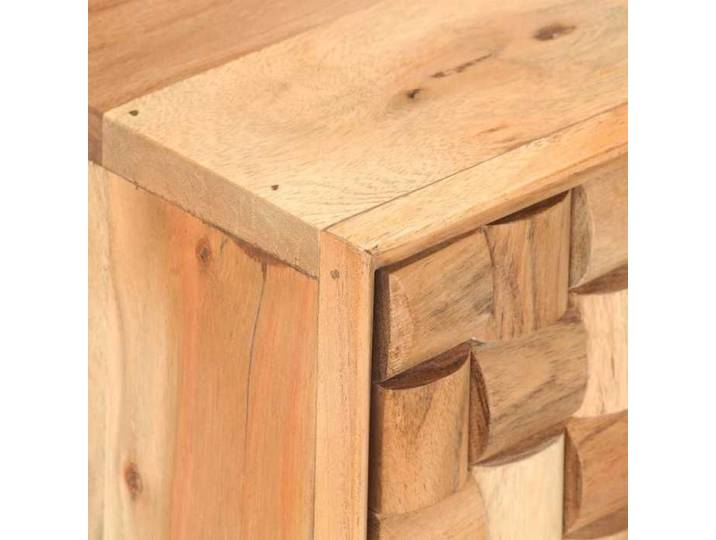 Moderne Meuble TV BURKE TABLE TV/HIFI 100x35x40 cm Bois d'acacia massif AA2247