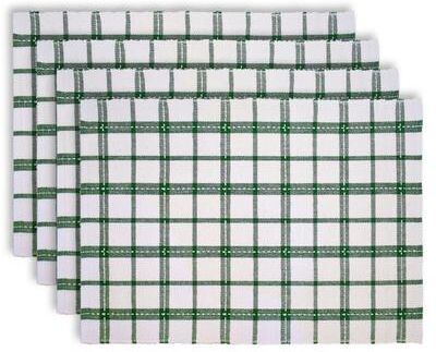 Fabstyles Winter Plaid Set of 4 Cotton Placemats - 13x19