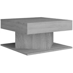 Décoshop26 - Moderner Design-Couchtisch 57 x 57 x 30 cm graues Holzwerkstoff DEC040051