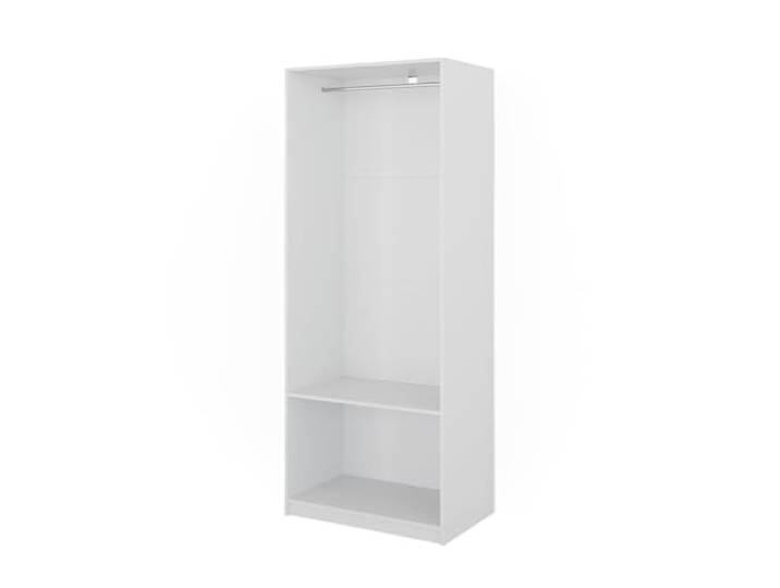 Vicco Kleiderschrank Elmo , Weiß 80 x 200 cm für flexible Aufbewahrung verschiedenster Kleidungsstücke