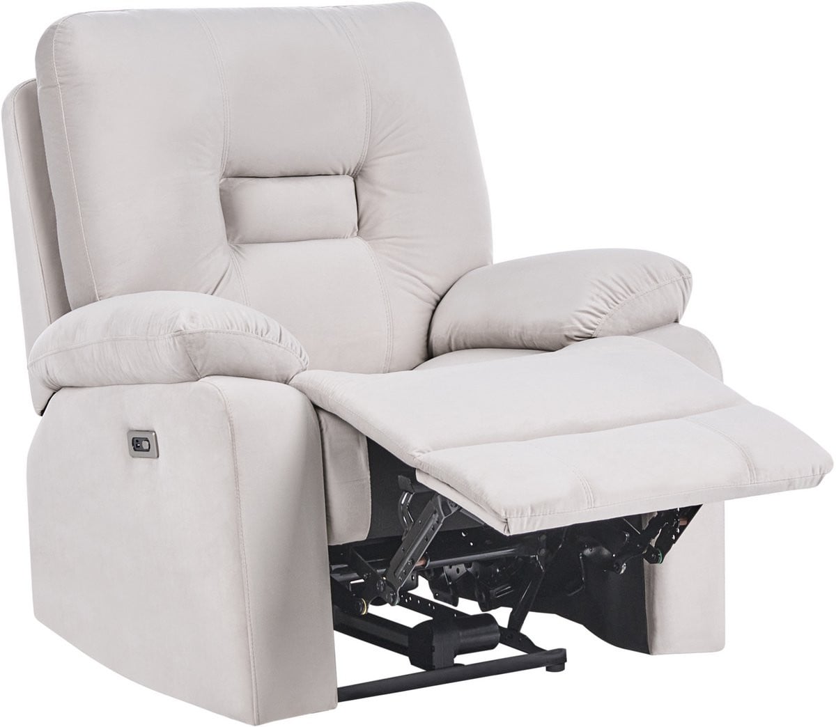 Beliani BERGEN Fauteuil - Zandbeige - Fluweel