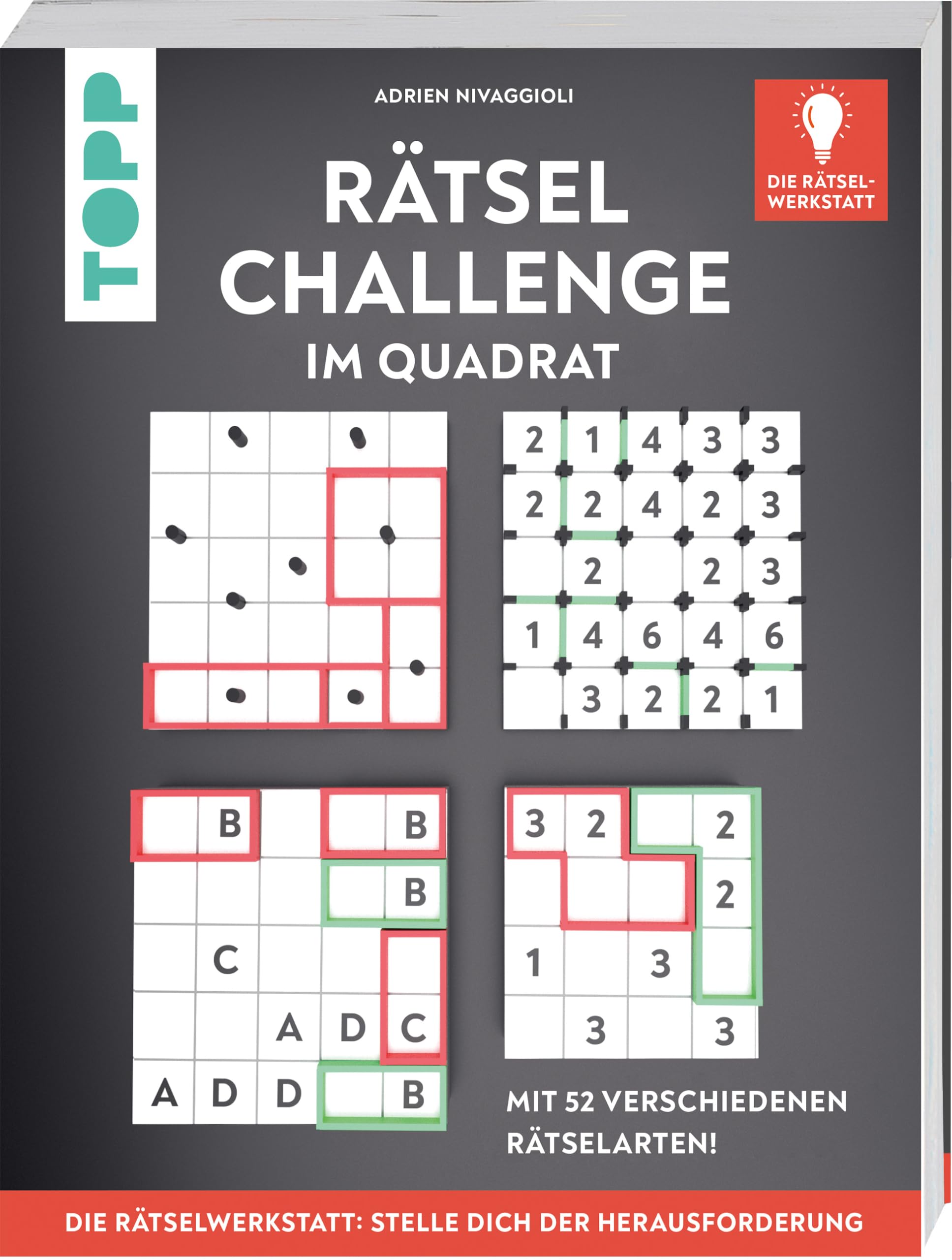 Adrien Nivaggioli - Rätsel-Challenge im Quadrat – Innovation aus der Rätselwerkstatt!: Mit 52 verschiedenen Rätselarten aus aller Welt - Preis vom 30.09.2026 09:01:18 h