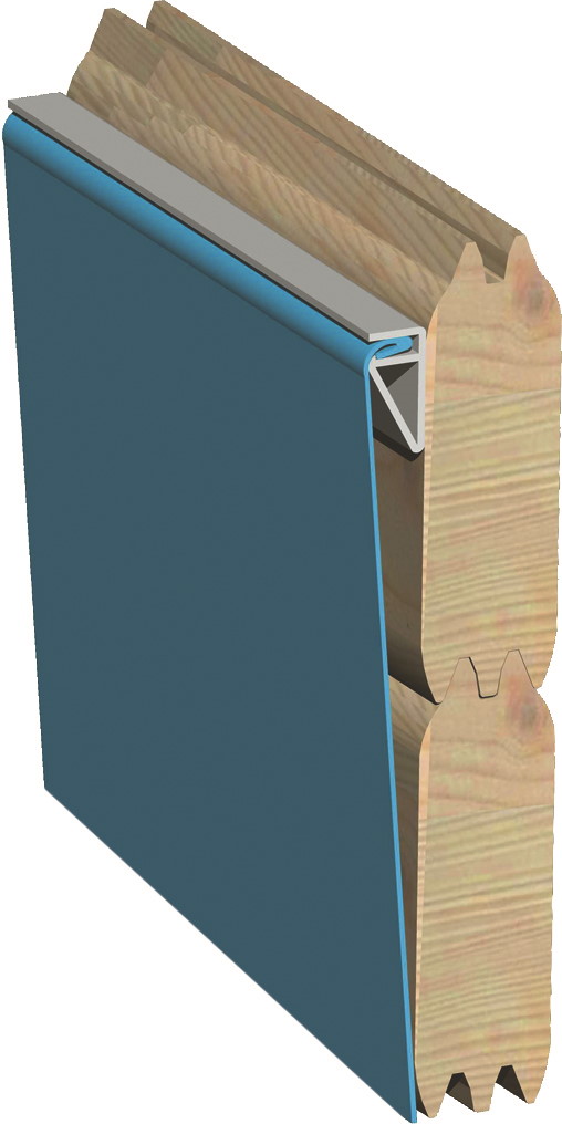 KARIBUHOLZT Pool X4 wassergrau inkl. Vlies, Folie blau 16938043