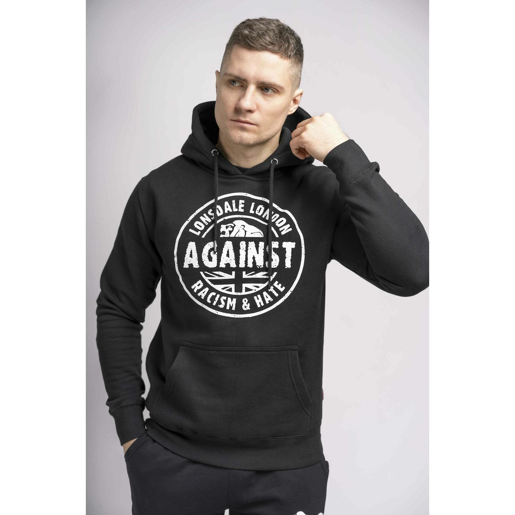 Lonsdale Herren Kapuzensweatshirt schmale Passform LINFORD