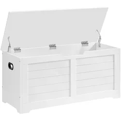 Vasagle, Sitzbank, Sitztruhe LSB061T10 weiss Holz 100,0 cm (100 cm)
