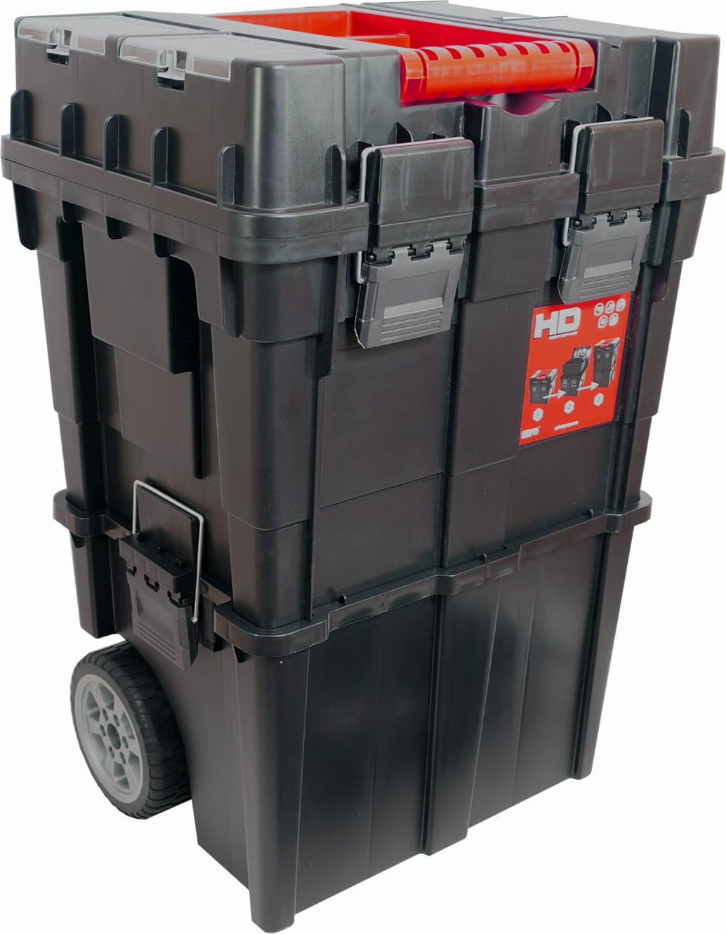Hd Compact Logic gereedschapskist voor fietsen, zwart en rood - Skrz N9474