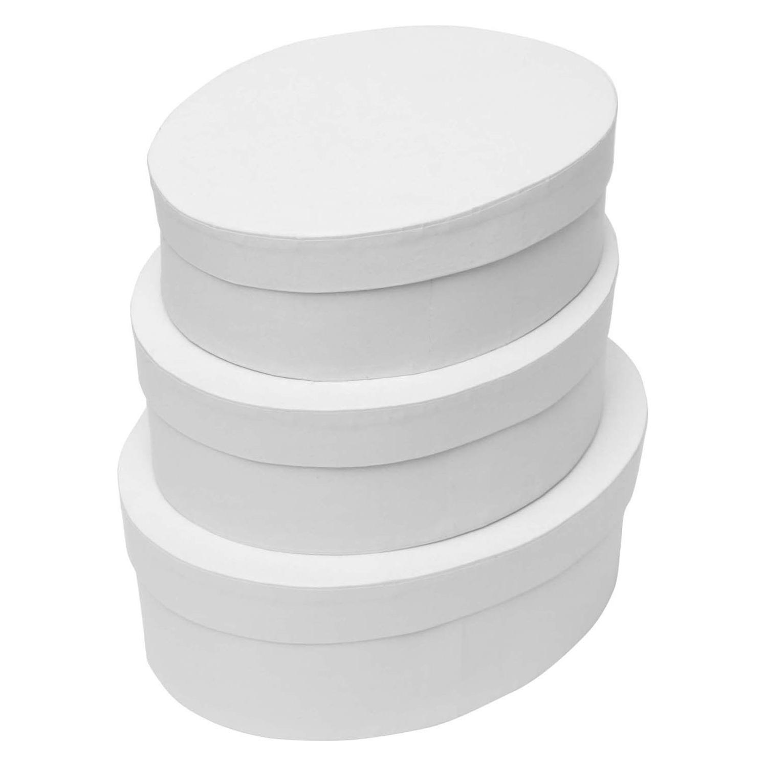 Colorations - Pappmaché-Boxen Oval, 3 Stk. (60027686)