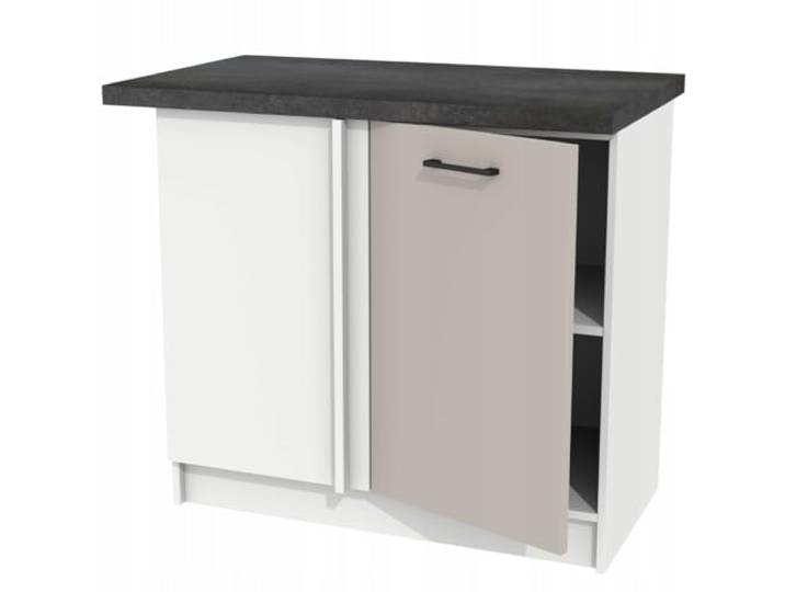 Laclar Blinder Eckschrank mit Arbeitsplatte – Universell montierbar - robuste Möbelplatte 16 mm - inklusive strapazierfähiger Arbeitsplatte - funktionale Lösung für Küchen