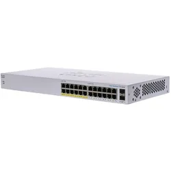 Cisco Business 110 Series 110-24PP - Swi (24 Ports), Netzwerk Switch, Grau