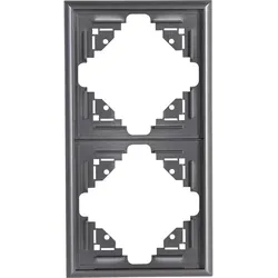 Kopp 309215013 MALTA - Profi-Pack: 5x Abdeckrahmen, 2-fach, Farbe: anthrazit