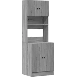 vidaXL Küchenschrank Grau Sonoma 60x50x180 cm Holzwerkstoff