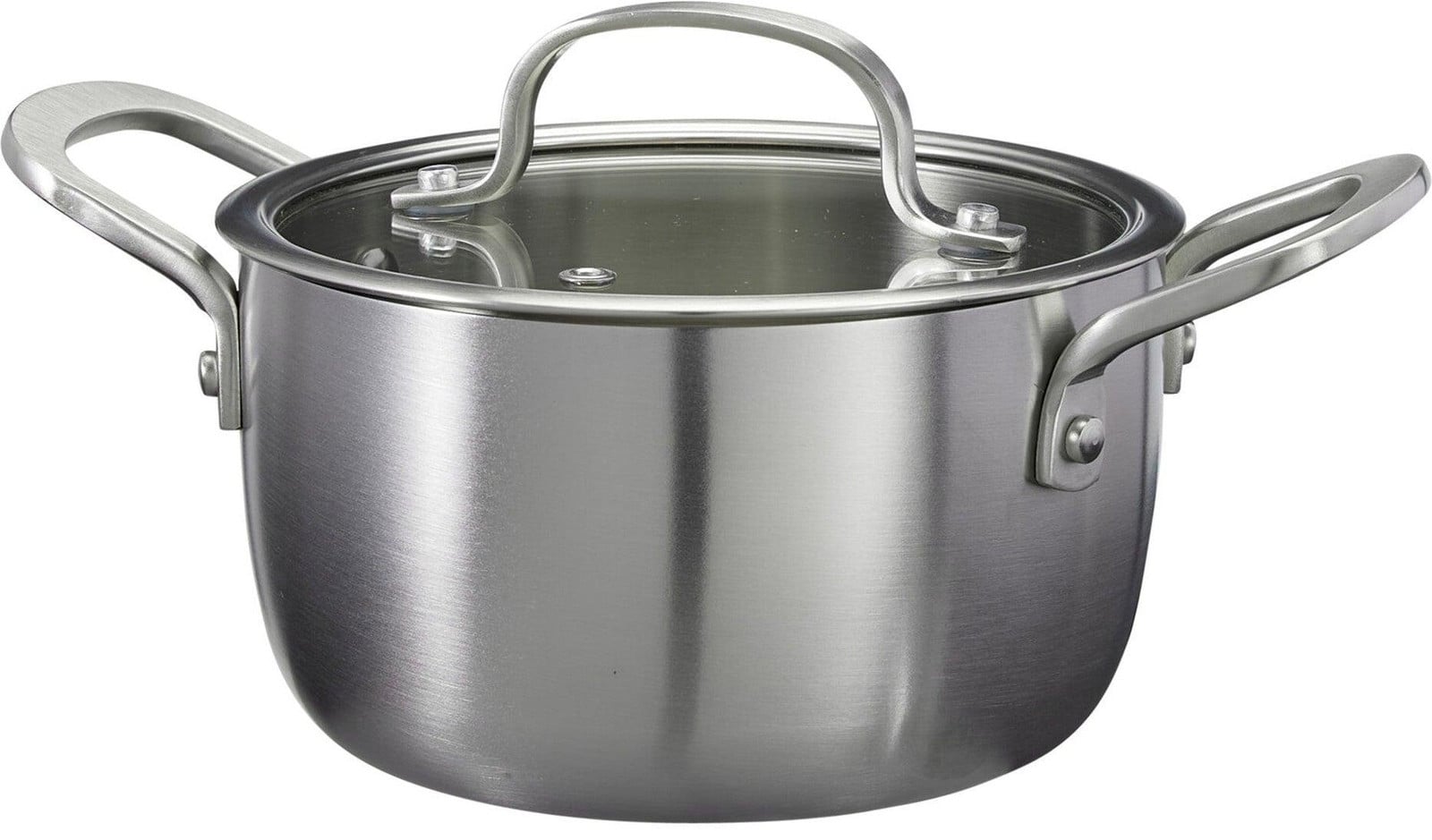Cookinglife Signature Steel Kookpan van RVS - ø 16 cm - 1,2 liter