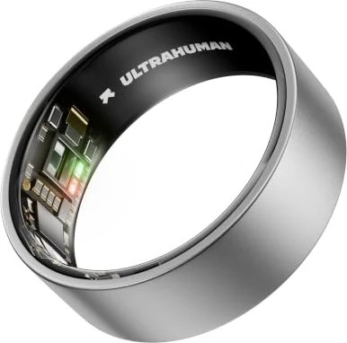 Ultrahuman Ring Air Raw Titanium Größe 8
