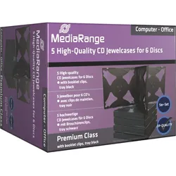 MediaRange DVD/CD Hüllen 6er, 5 Stück