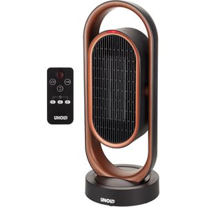 Unold Heizlüfter 86535, 3D, mit 3 Stufen bis 1800 Watt, Keramik-Elektroheizer mit Fernbedienung, Oszillation & Timer